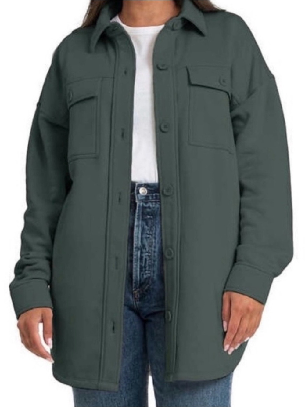 Dark green lazy pants shirt jacket